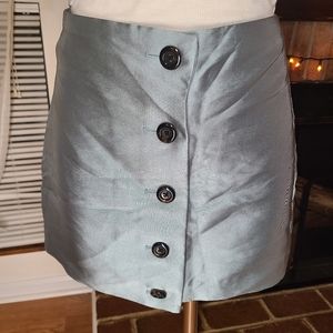 Urban outfitters blue metallic skirt